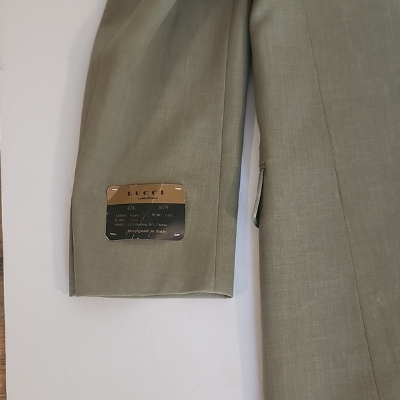 Lucci Men's Tan Suit Jacket - Picture 10 of 15